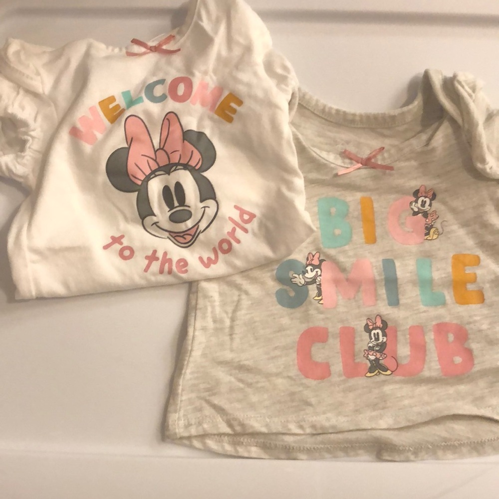 Minnie shirt and onsie